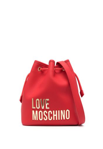 Love Moschino Borsa a secchiello con stampa - Rosso