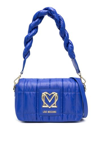 Love Moschino Borsa a spalla Thin Air trapuntata - Blu