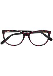 cat-eye kiss-print glasses