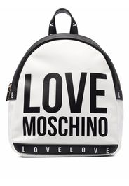 Love Moschino Zaino con stampa - Bianco