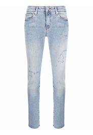 Love Moschino Jeans skinny con effetto vissuto - Blu