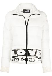 Love Moschino Piumino con stampa - Bianco