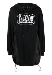 Love Moschino Abito modello felpa con stampa - Nero