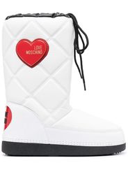 Love Moschino Stivali da neve trapuntati - Bianco