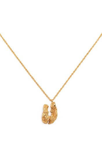 LOVENESS LEE U Alphabet necklace - Oro