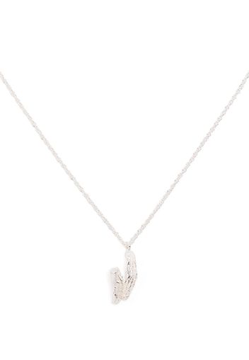 LOVENESS LEE V alphabet pendant necklace - Argento