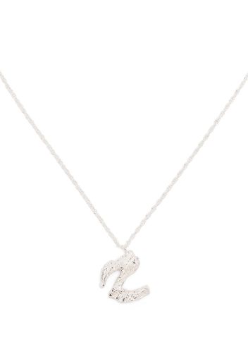 LOVENESS LEE Z alphabet pendant necklace - Argento