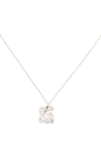 LOVENESS LEE G alphabet pendant necklace - Argento