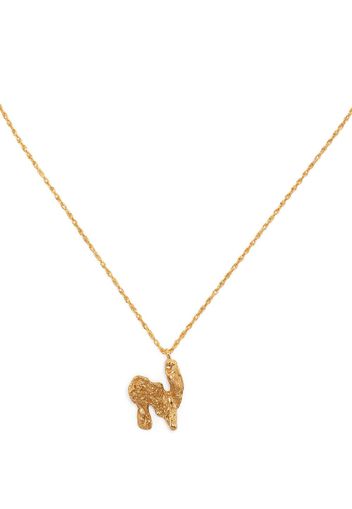 LOVENESS LEE N alphabet pendant necklace - Oro