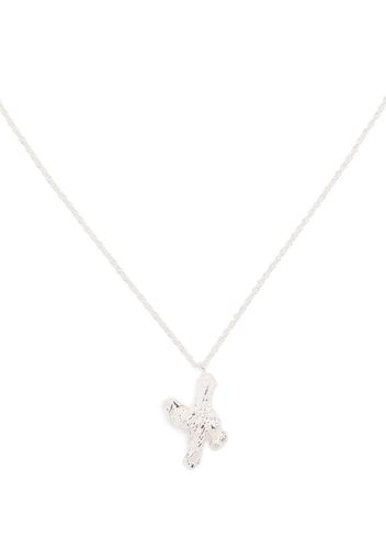 LOVENESS LEE X alphabet pendant necklace - Argento