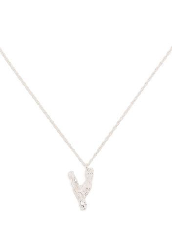 LOVENESS LEE Y alphabet pendant necklace - Argento