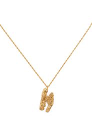 LOVENESS LEE H alphabet pendant necklace - Oro