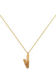 LOVENESS LEE V alphabet pendant necklace - Oro