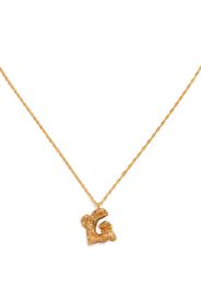 LOVENESS LEE G alphabet pendant necklace - Oro