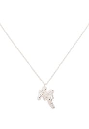 LOVENESS LEE M alphabet pendant necklace - Argento