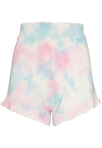 LoveShackFancy Karissa knitted tie-dye shorts - Rosa