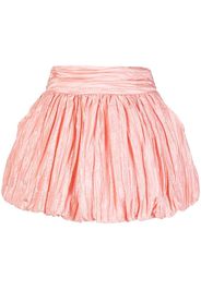LoveShackFancy gathered-detail mini skirt - Rosa