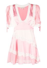 LoveShackFancy floral-lace detail mini dress - Rosa