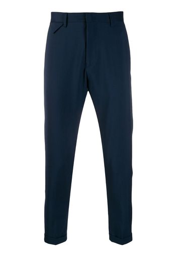 cropped straight leg chinos