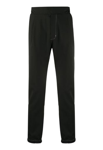 slip-on straight trousers