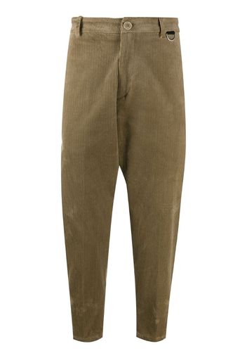 ankle-crop corduroy trousers