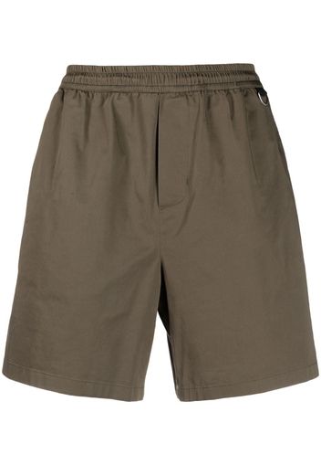 Low Brand elasticated-waist straight-leg shorts - Verde