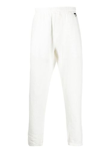 Low Brand elasticated-waist straight-leg trousers - Bianco