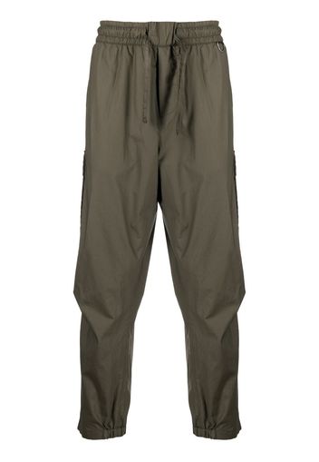 Low Brand straight-leg drawstring trousers - Verde