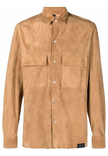 Low Brand long-sleeve leather shirt - Toni neutri