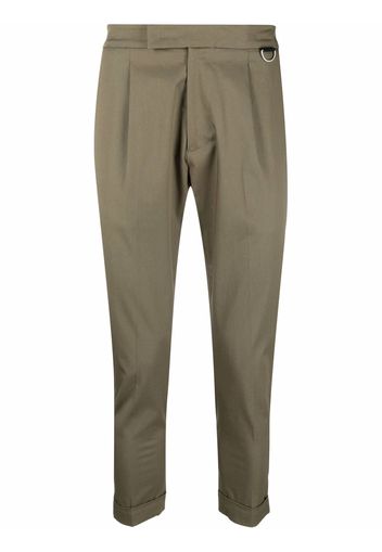 Low Brand cropped tapered trousers - Verde
