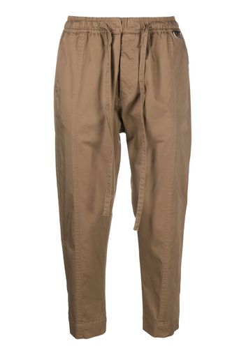 Low Brand tapered drawstring trousers - Marrone