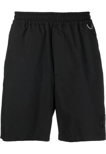 Low Brand logo-patch jersey cotton shorts - Nero