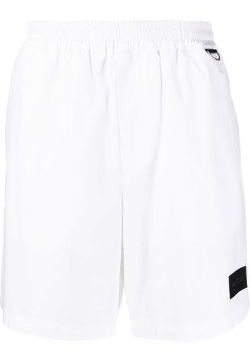 Low Brand logo-patch jersey cotton shorts - Bianco