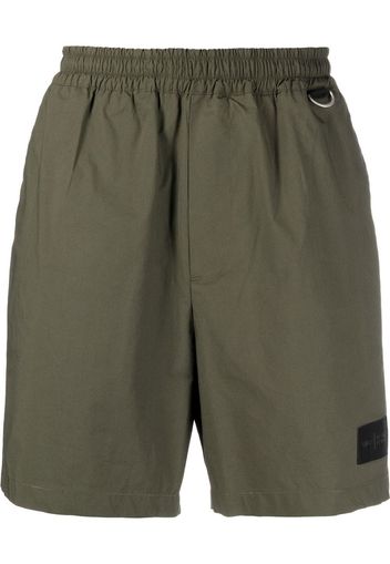 Low Brand logo-patch jersey cotton shorts - Verde