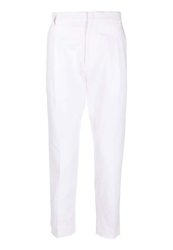 Low Brand concealed-front fastening trousers - Bianco