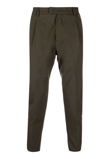 Low Brand straight-leg cropped trousers - Verde