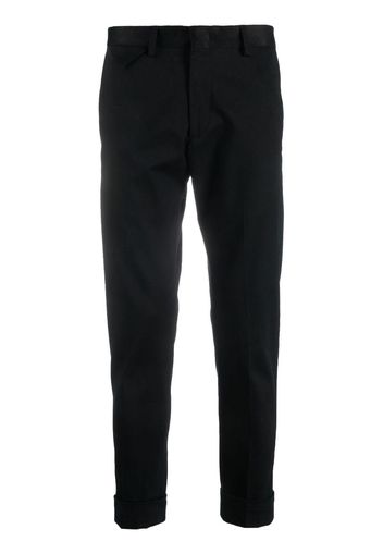 Low Brand Pantaloni sartoriali crop a vita bassa - Nero