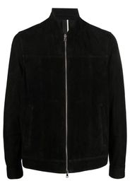 Low Brand zip-up suede jacket - Nero