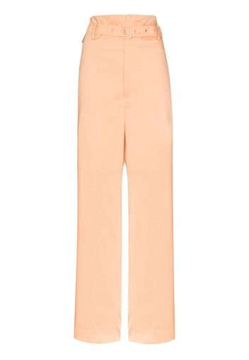 belted paperbag trousers
