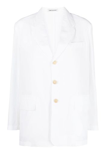 Low Classic single-breasted button blazer - Bianco