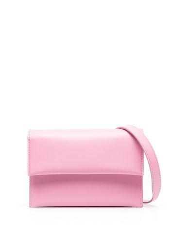 Low Classic foldover top leather bag - Rosa