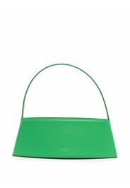 Low Classic leather curve-body shoulder bag - Verde