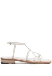 Low Classic open-toe leather sandals - Bianco