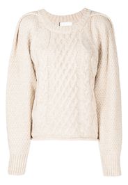 Low Classic cable-knit crewneck jumper - Toni neutri