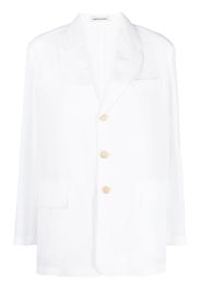 Low Classic single-breasted button blazer - Bianco