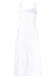 Low Classic flared long dress - Bianco