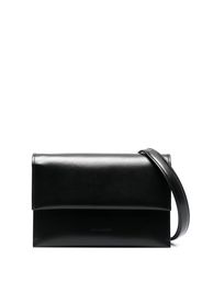 Low Classic foldover top leather bag - Nero