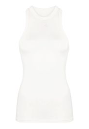 Low Classic embroidered-logo sleeveless top - Bianco