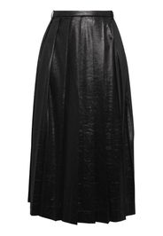 Low Classic Gonna midi pliss� - Nero
