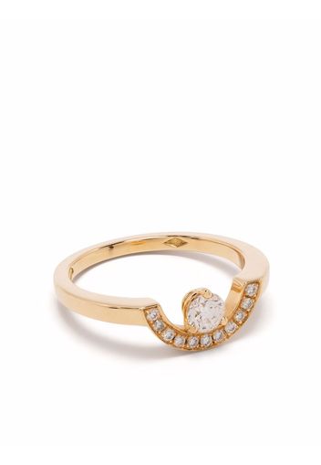 Loyal.e Paris Anello Intrépide Petit Arc in oro giallo 18kt con diamanti